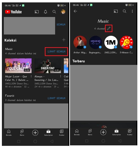 Cara Menggunakan Fitur Koleksi di Aplikasi YouTube 3
