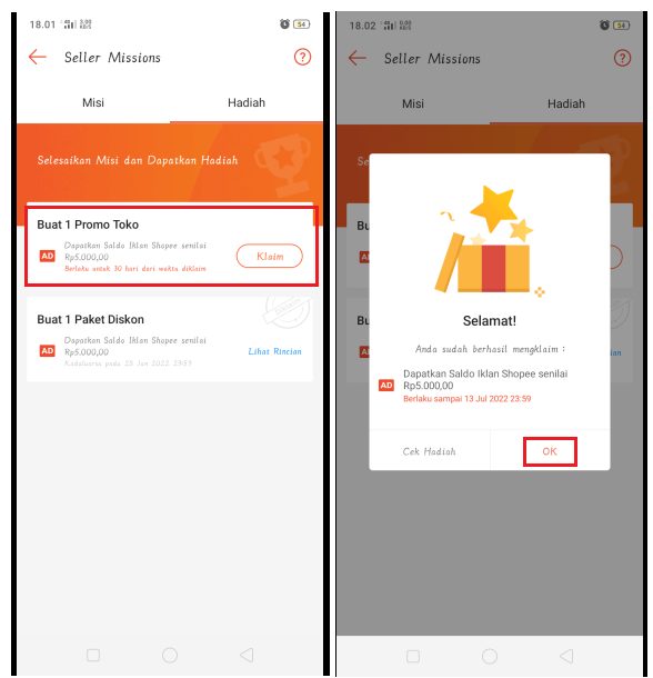  Mendapatkan Saldo Iklan Gratis dari Shopee Screenshot 3