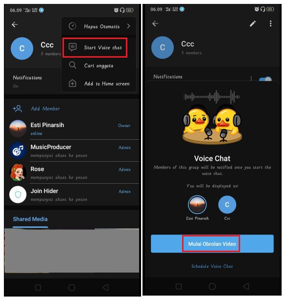 Cara Memutar Lagu di Voice Chat Group Telegram 5