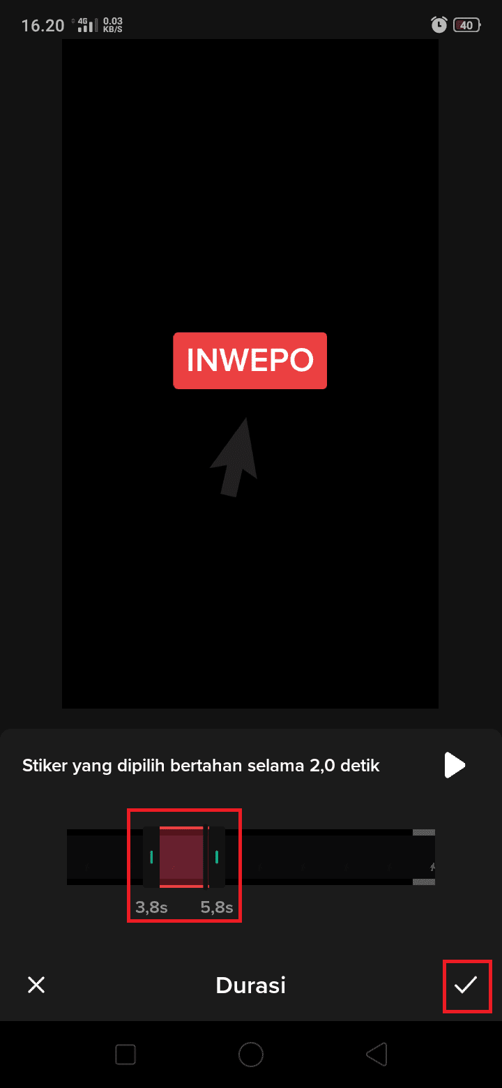Cara Mengatur Durasi Teks di Video TikTok 4